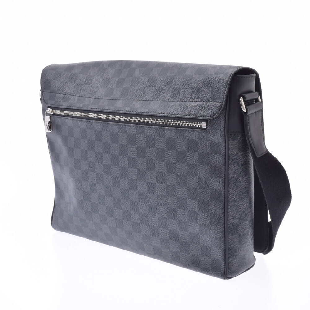 Louis Vuitton Gray Black Damier Black Messenger District Graphite Bag Gray Black
